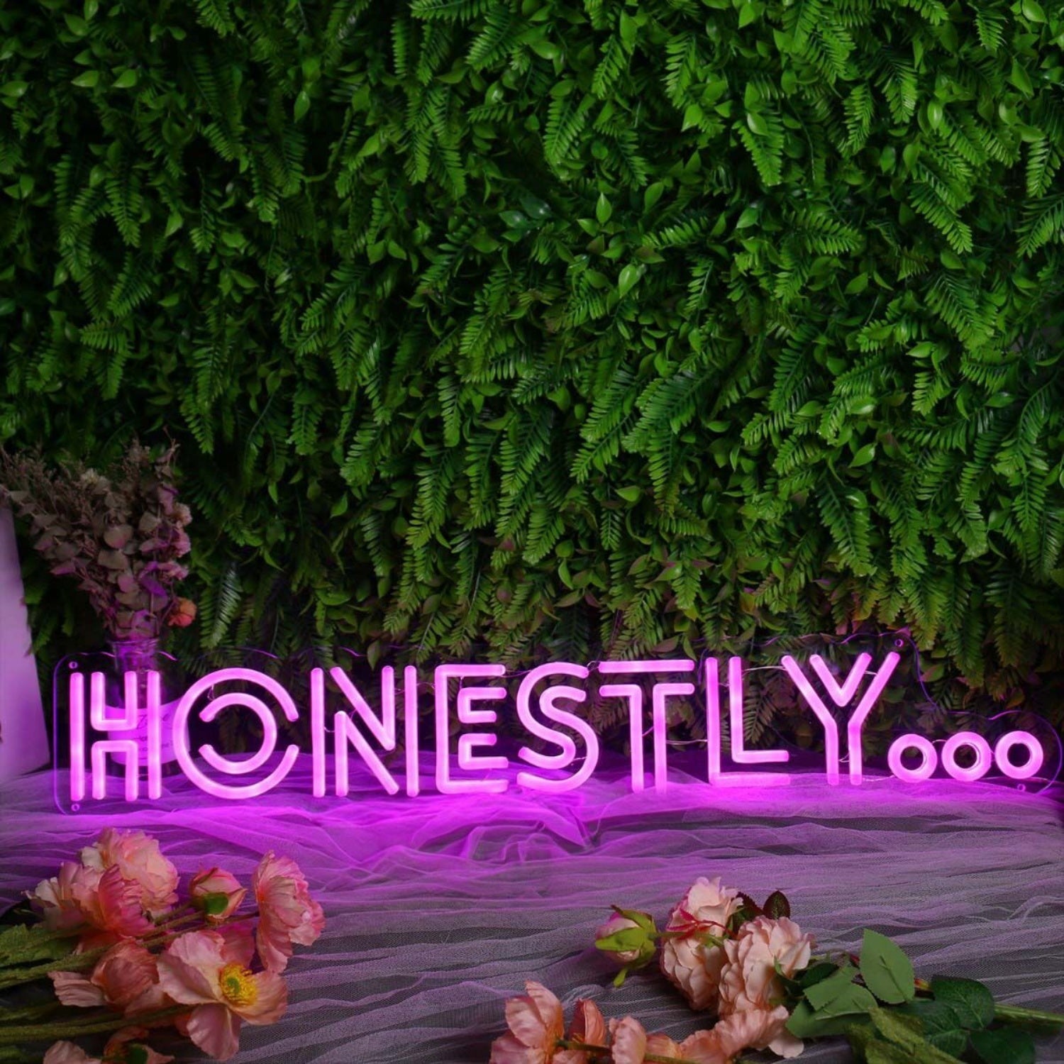 Honestly Dark Purple Led Neon Sign - Shineneon