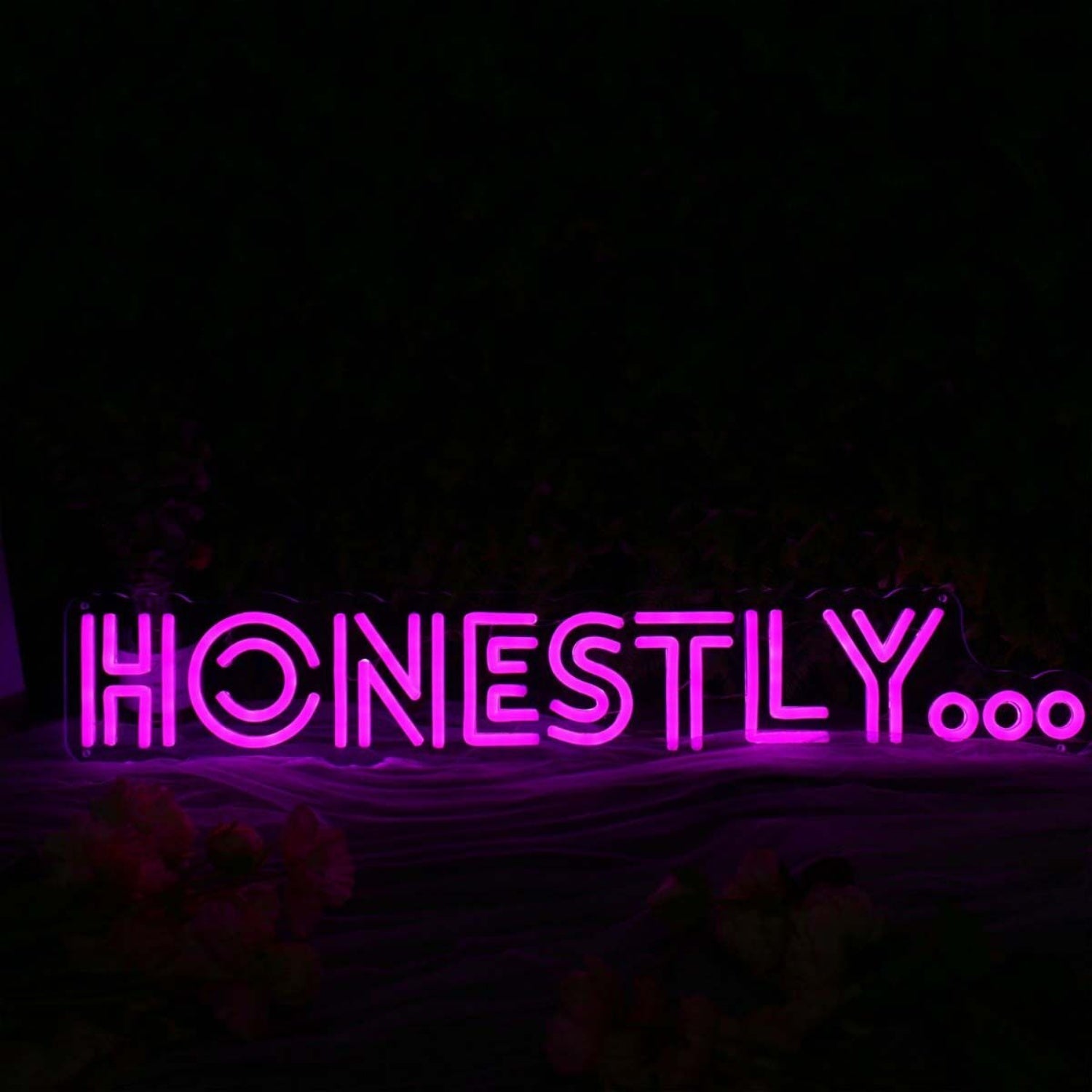 Honestly Dark Purple Led Neon Sign - Shineneon