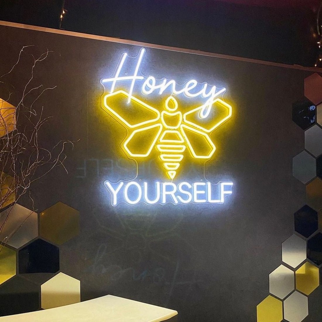 Honey Bee Yourself Led Sign Business Neon Sign - Shineneon