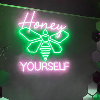 Honey Bee Yourself Neon Sign | Shineneon