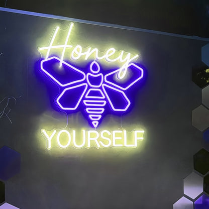 Honey Bee Yourself Neon Sign | Shineneon