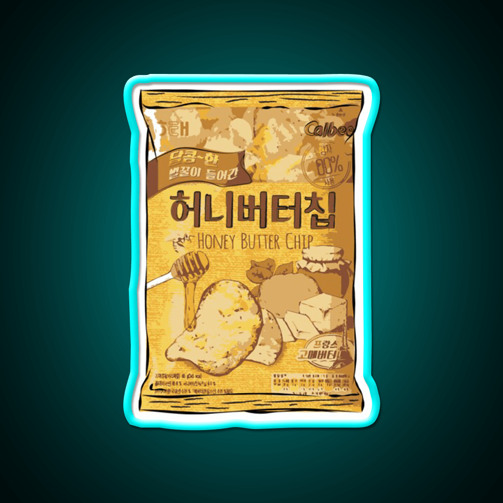 Honey Butter Potato Chips Snack Food Led Neon Sign Rgb Color - Shineneon