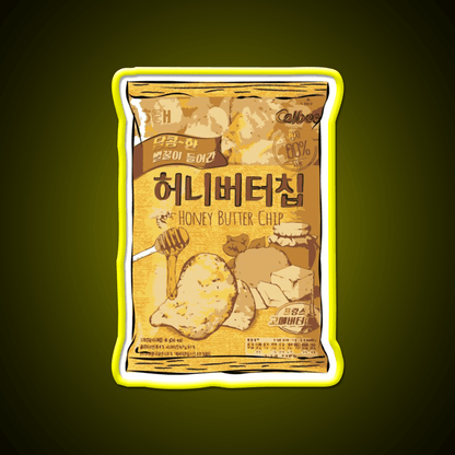 Honey Butter Potato Chips Snack Food Led Neon Sign Rgb Color - Shineneon