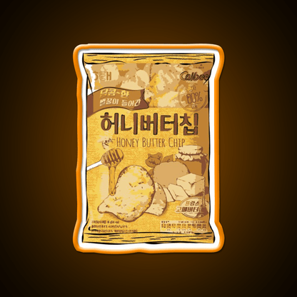 Honey Butter Potato Chips Snack Food Led Neon Sign Rgb Color - Shineneon
