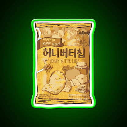 Honey Butter Potato Chips Snack Food Led Neon Sign Rgb Color - Shineneon