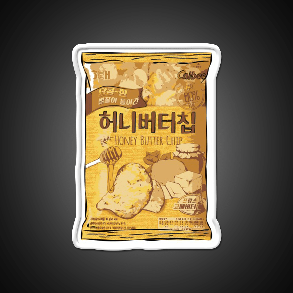 Honey Butter Potato Chips Snack Food Led Neon Sign Rgb Color - Shineneon