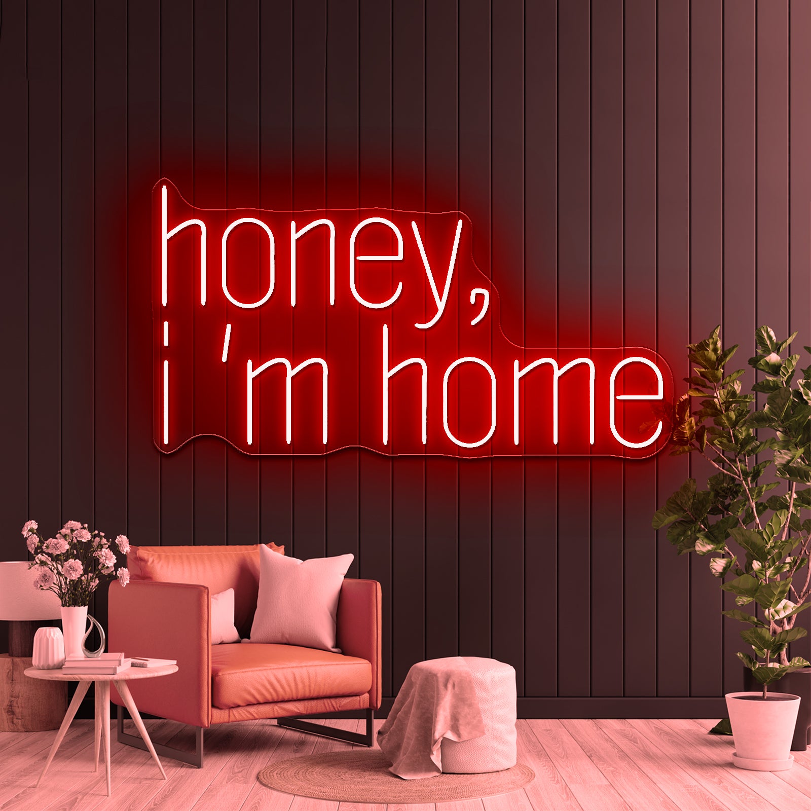 Honey Im Home Led Neon Sign For Home Decor