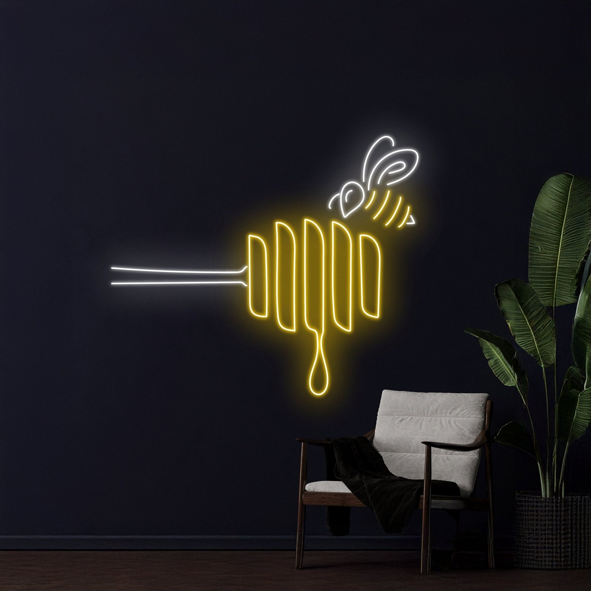 Honey Neon Sign Bee Neon Light - Shineneon