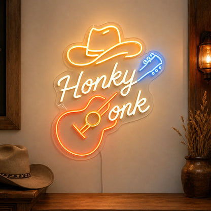 Honey Tonk Guitar Neon Sign LED Neon Sign high-converting product image