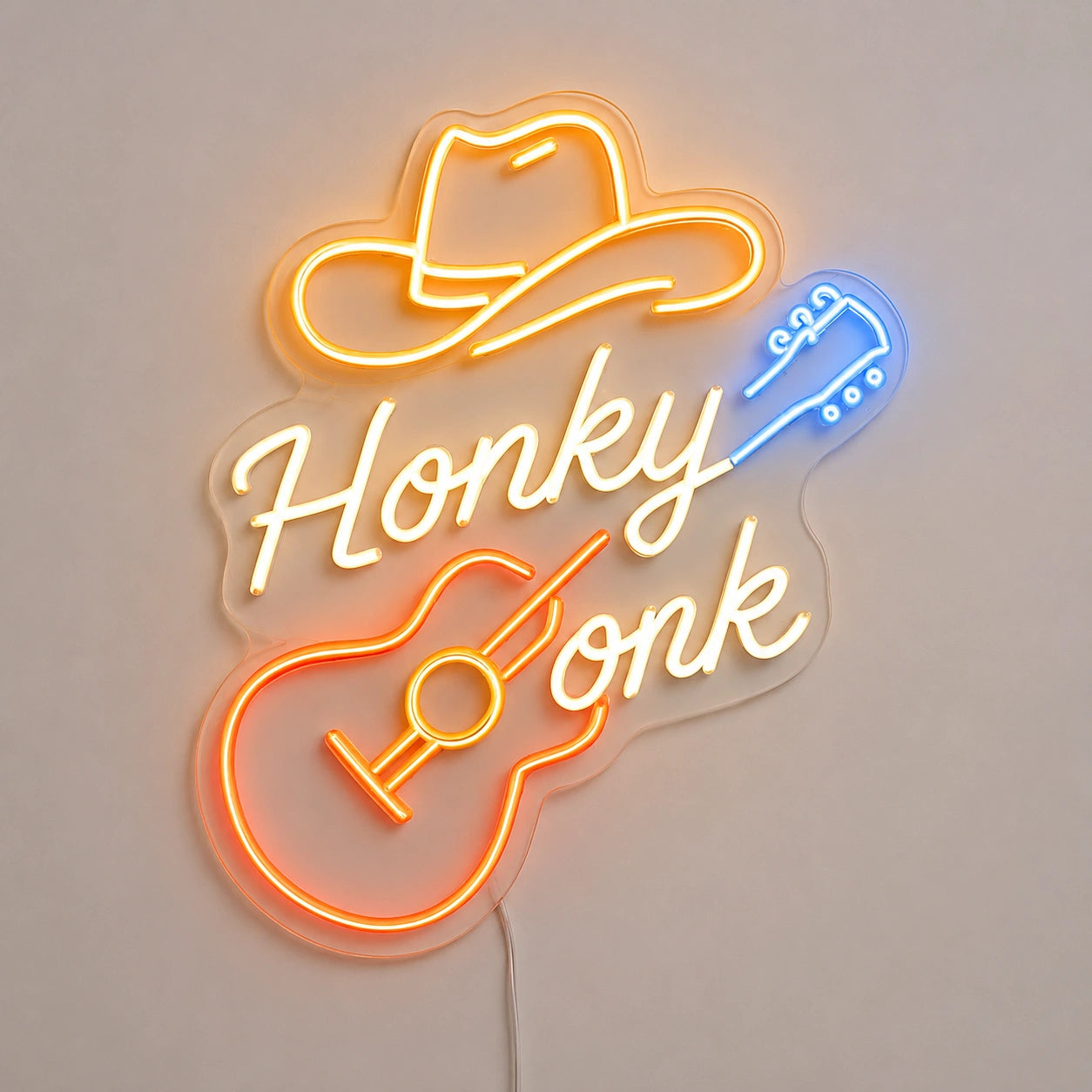Honey Tonk Guitar Neon Sign LED Neon Sign main product image