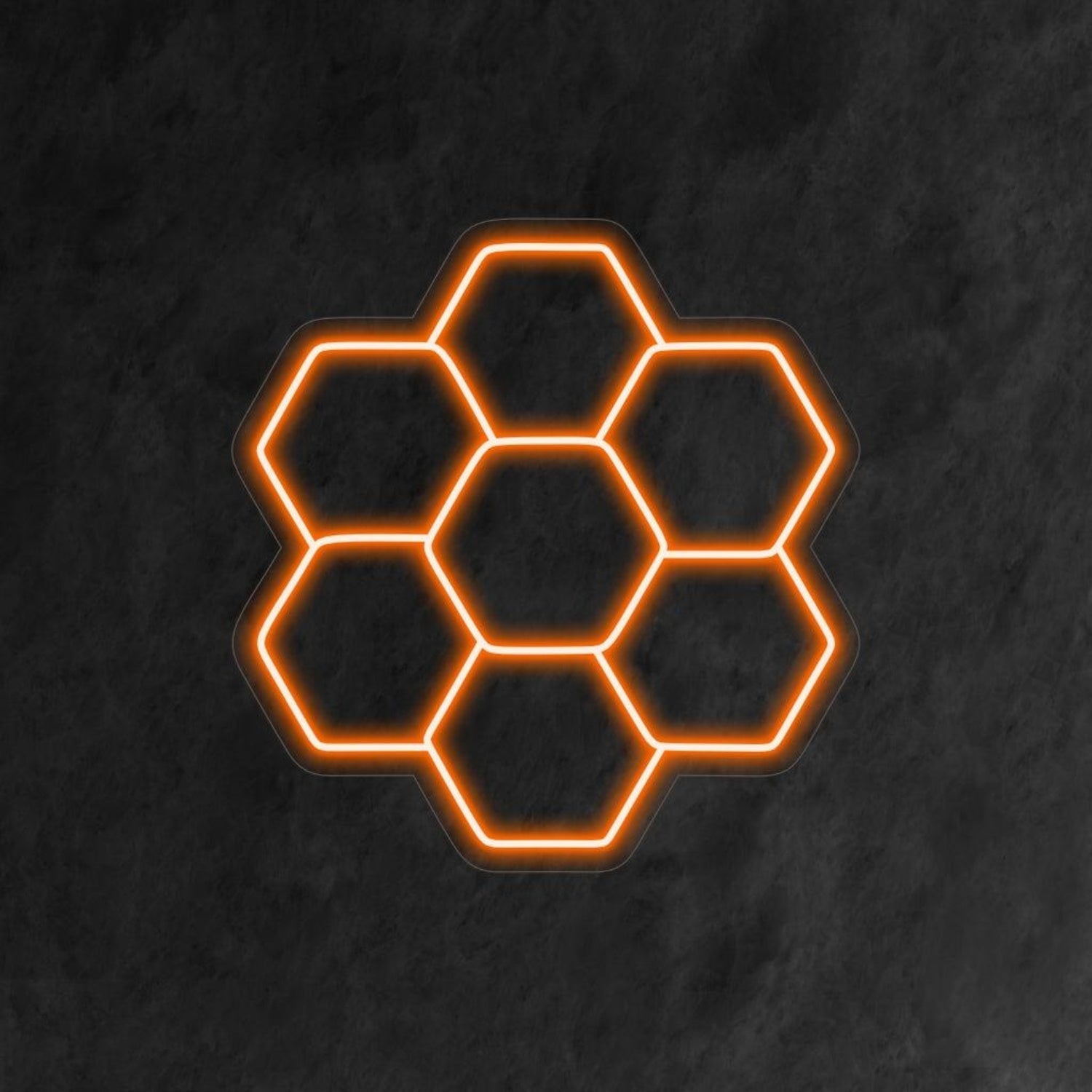 Honeycomb Amber Led Neon Sign For Bar Wall Decor - Shineneon