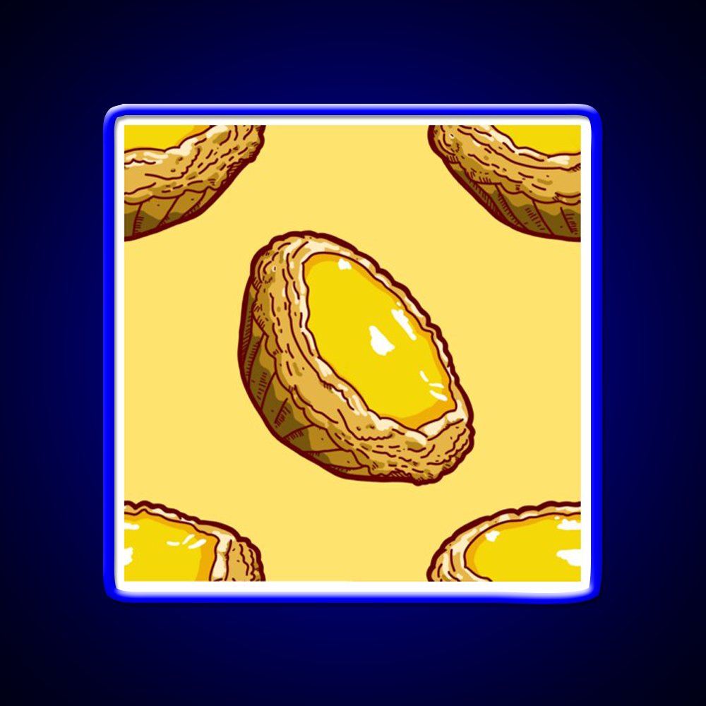 Hong Kong Egg Tart Led Neon Sign Chinese Food Rgb Color