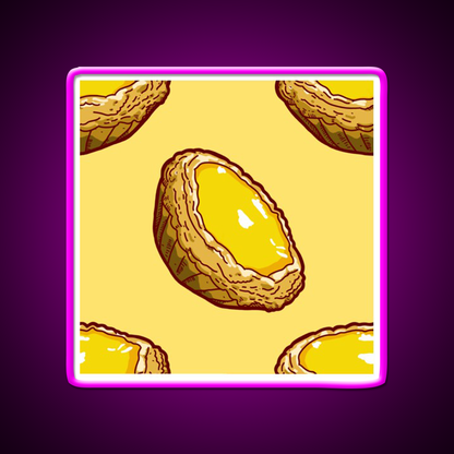 Hong Kong Egg Tart Led Neon Sign Chinese Food Rgb Color