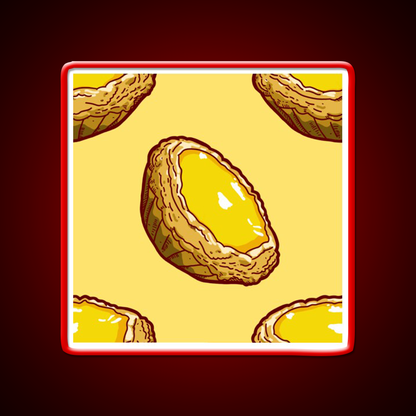 Hong Kong Egg Tart Led Neon Sign Chinese Food Rgb Color