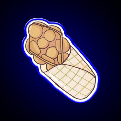 Hong Kong Egg Waffle Led Neon Sign Chinese Food Rgb Color