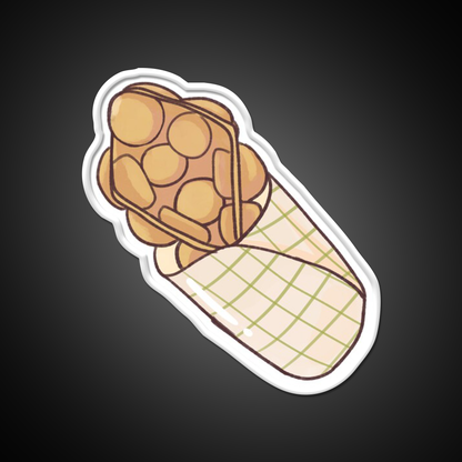 Hong Kong Egg Waffle Led Neon Sign Chinese Food Rgb Color