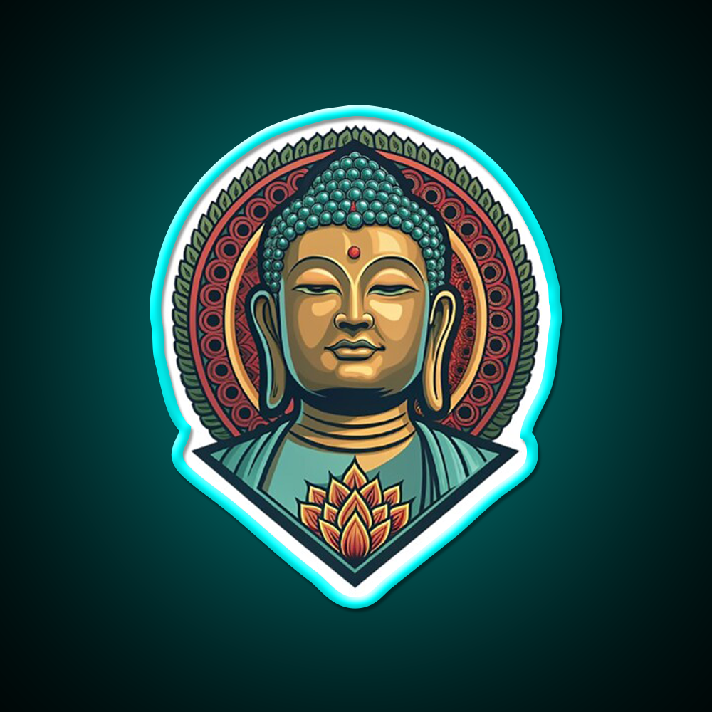 Hong Kong Tian Tan Buddha Led Neon Sign Chinese Food Rgb Color