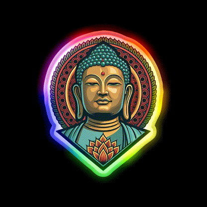Hong Kong Tian Tan Buddha Led Neon Sign Chinese Food Rgb Color