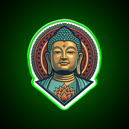 Hong Kong Tian Tan Buddha Led Neon Sign Chinese Food Rgb Color