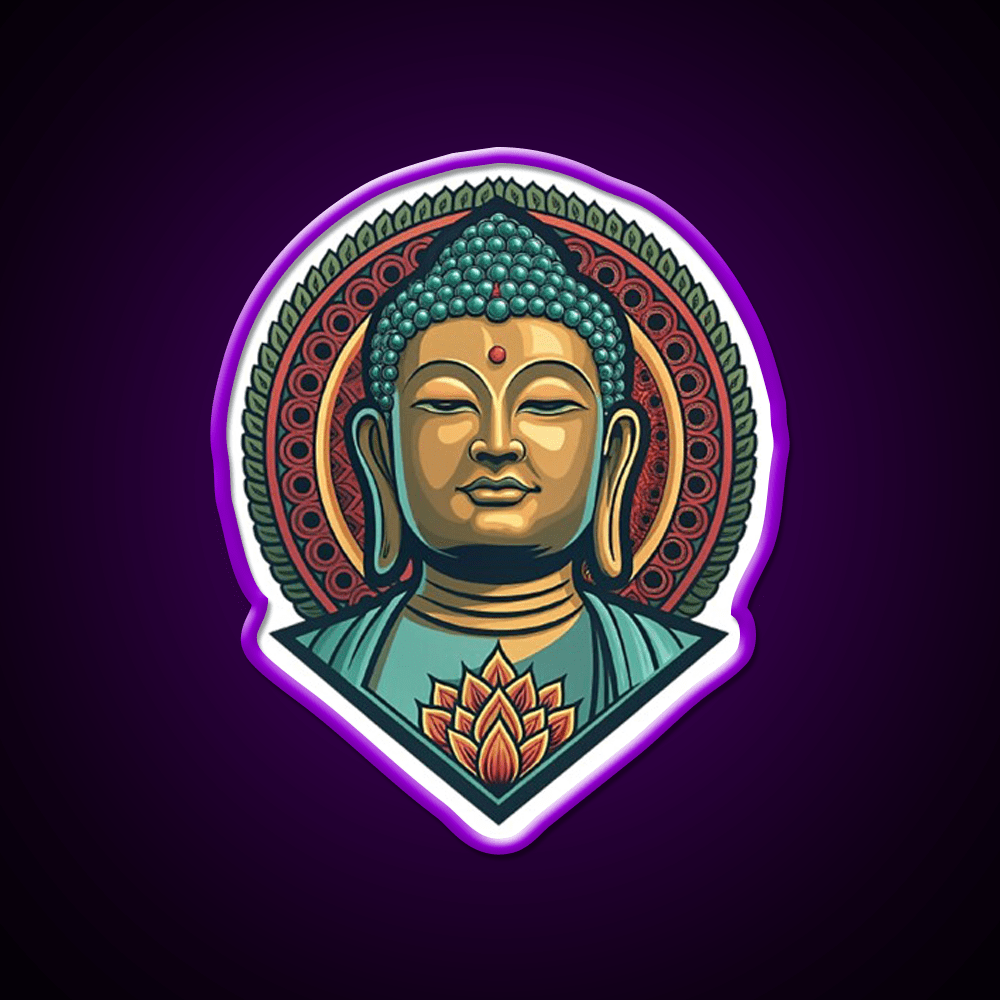 Hong Kong Tian Tan Buddha Led Neon Sign Chinese Food Rgb Color - Shineneon