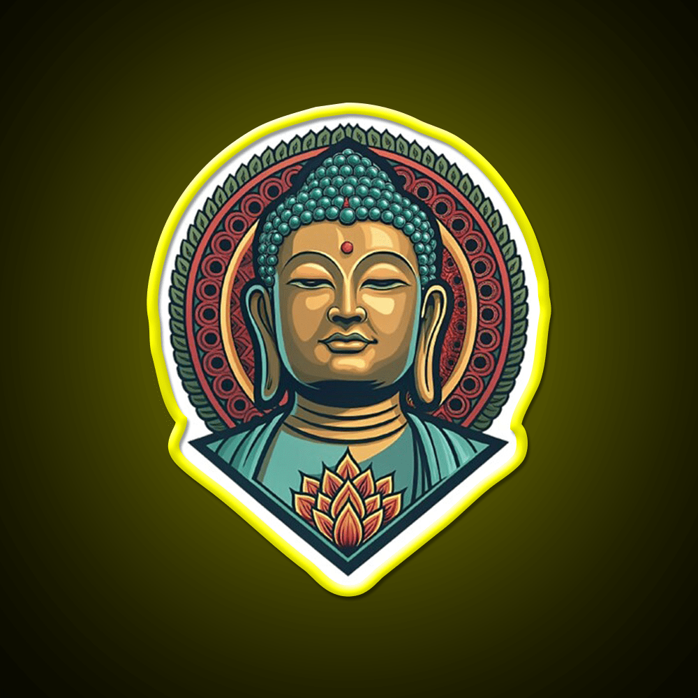 Hong Kong Tian Tan Buddha Led Neon Sign Chinese Food Rgb Color - Shineneon