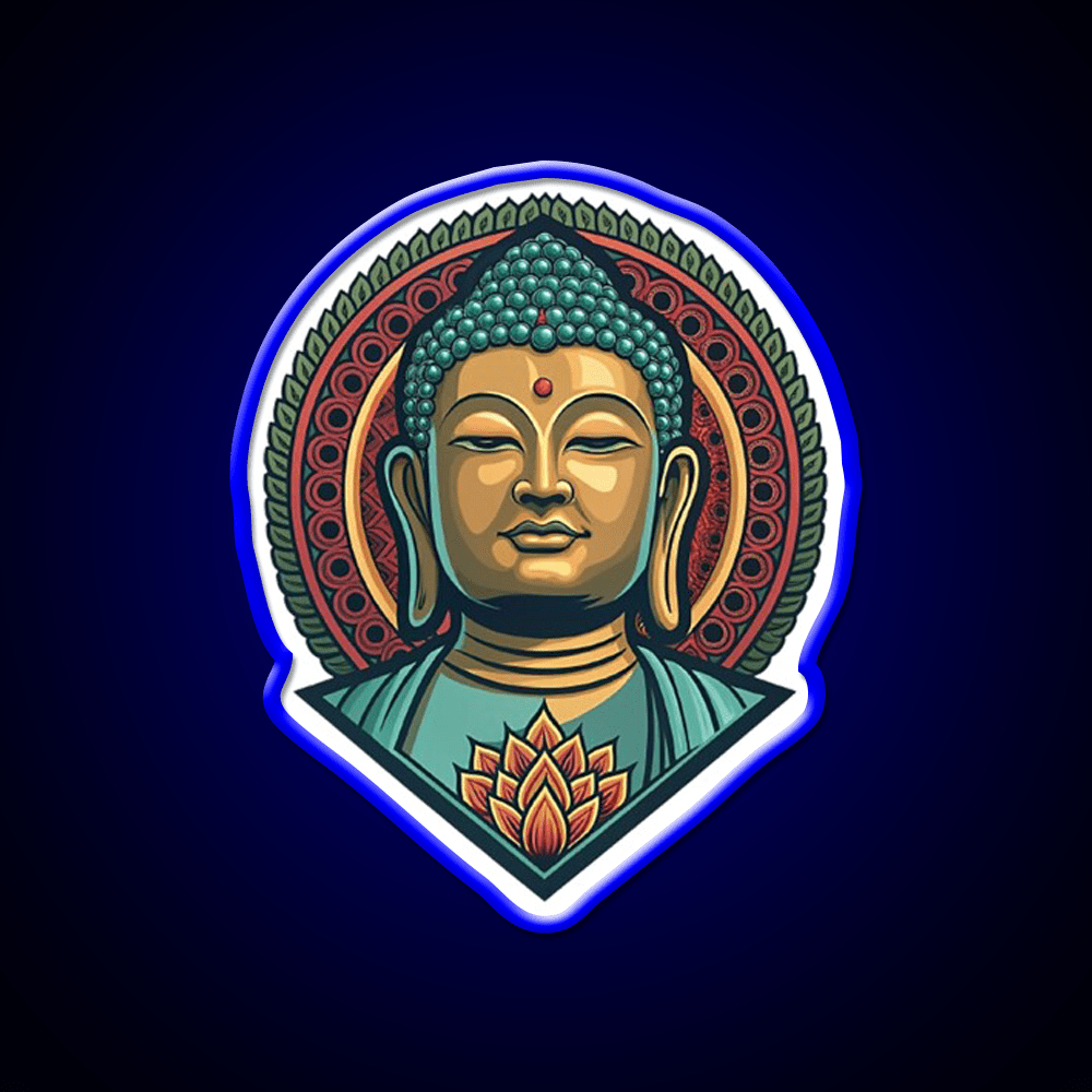 Hong Kong Tian Tan Buddha Led Neon Sign Chinese Food Rgb Color - Shineneon