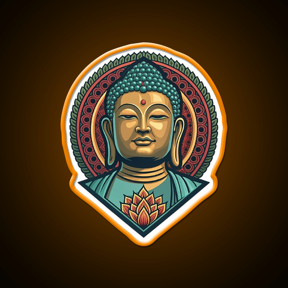 Hong Kong Tian Tan Buddha Led Neon Sign Chinese Food Rgb Color - Shineneon