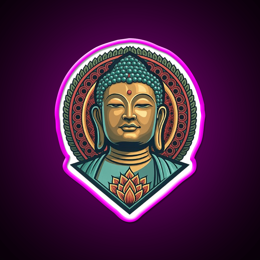 Hong Kong Tian Tan Buddha Led Neon Sign Chinese Food Rgb Color - Shineneon