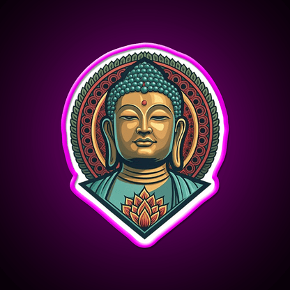 Hong Kong Tian Tan Buddha Led Neon Sign Chinese Food Rgb Color - Shineneon