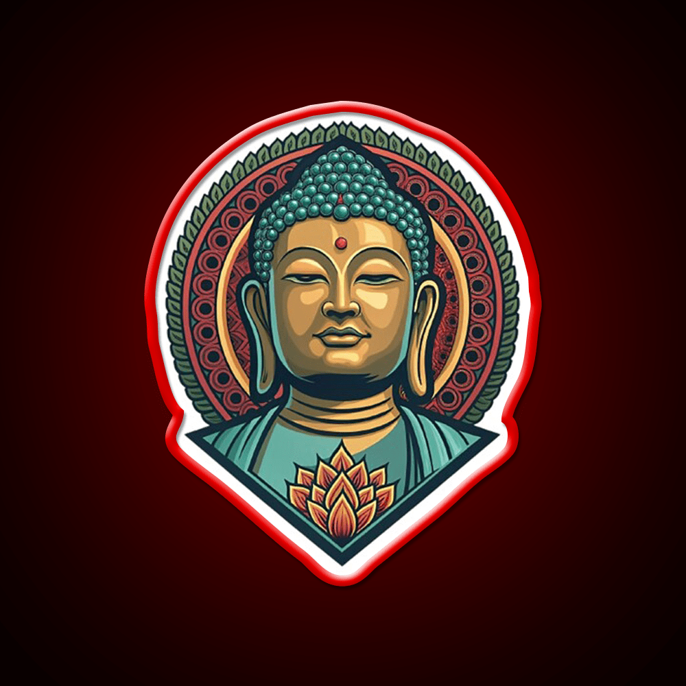 Hong Kong Tian Tan Buddha Led Neon Sign Chinese Food Rgb Color - Shineneon