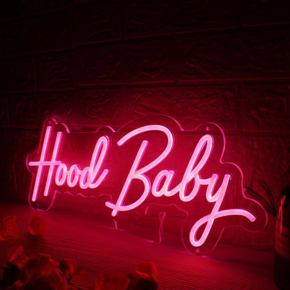 Hood Baby Red Led Neon Sign - Shineneon