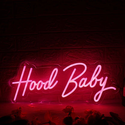 Hood Baby Red Led Neon Sign - Shineneon