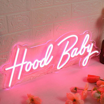 Hood Baby Red Led Neon Sign - Shineneon