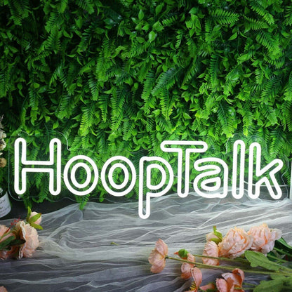 Hoop Talk White Led Neon Sign - Shineneon