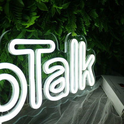 Hoop Talk White Led Neon Sign - Shineneon