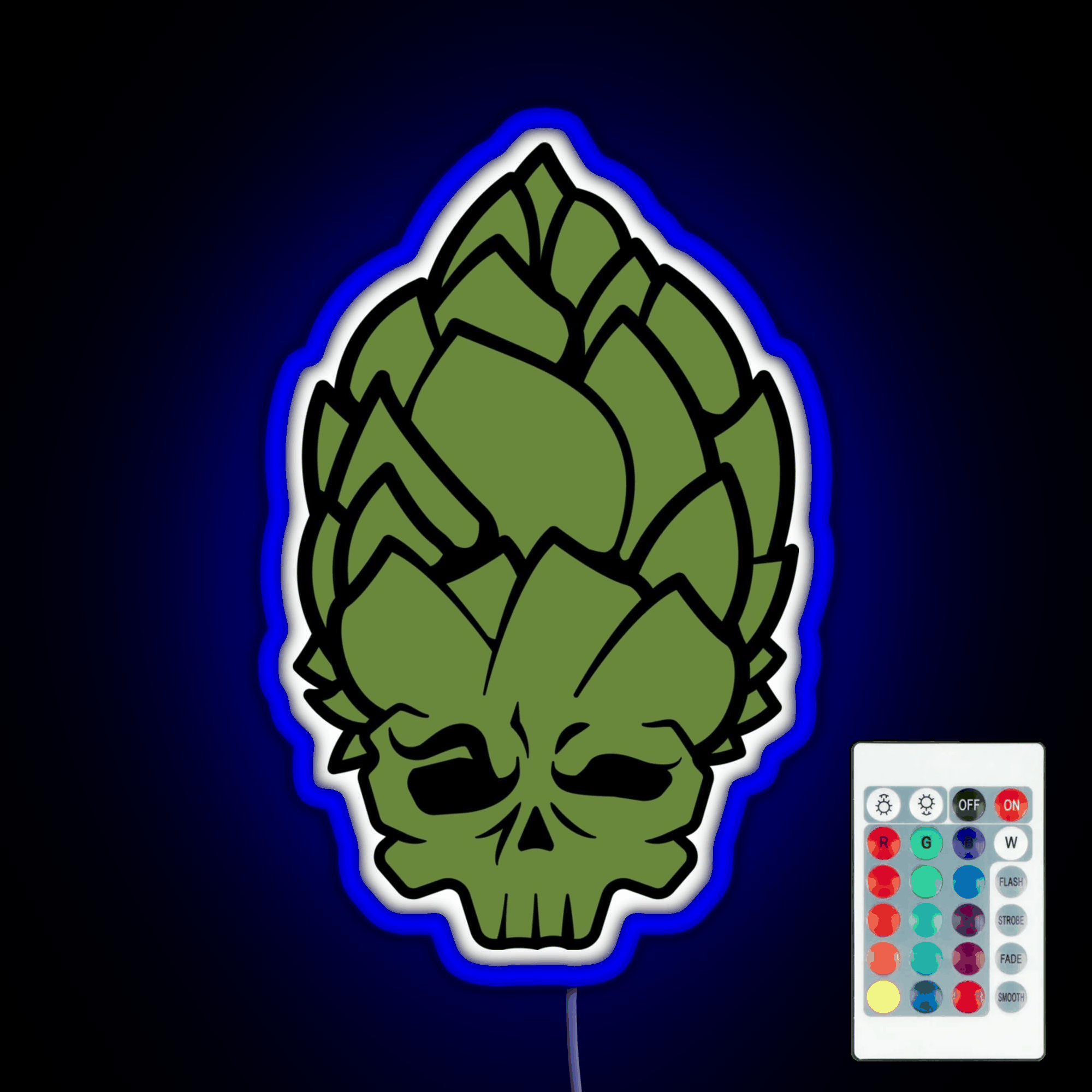 Hop Head Rgb Led Neon Sign Pop Wall Art