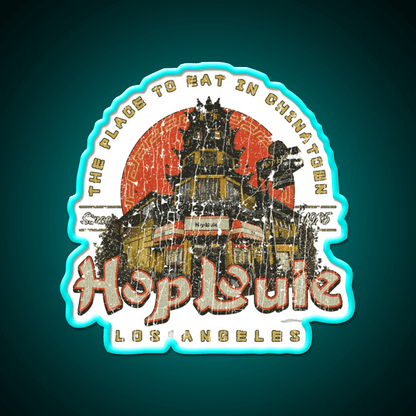 Hop Louie Los Angeles Asian Cultural Led Neon Sign Rgb Color - Shineneon