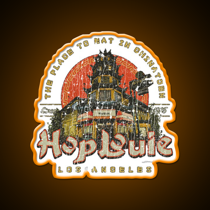 Hop Louie Los Angeles Led Neon Sign Chinese Food Rgb Color