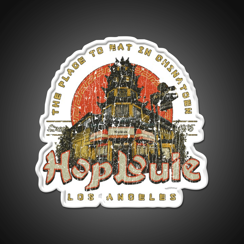 Hop Louie Los Angeles Led Neon Sign Chinese Food Rgb Color - Shineneon