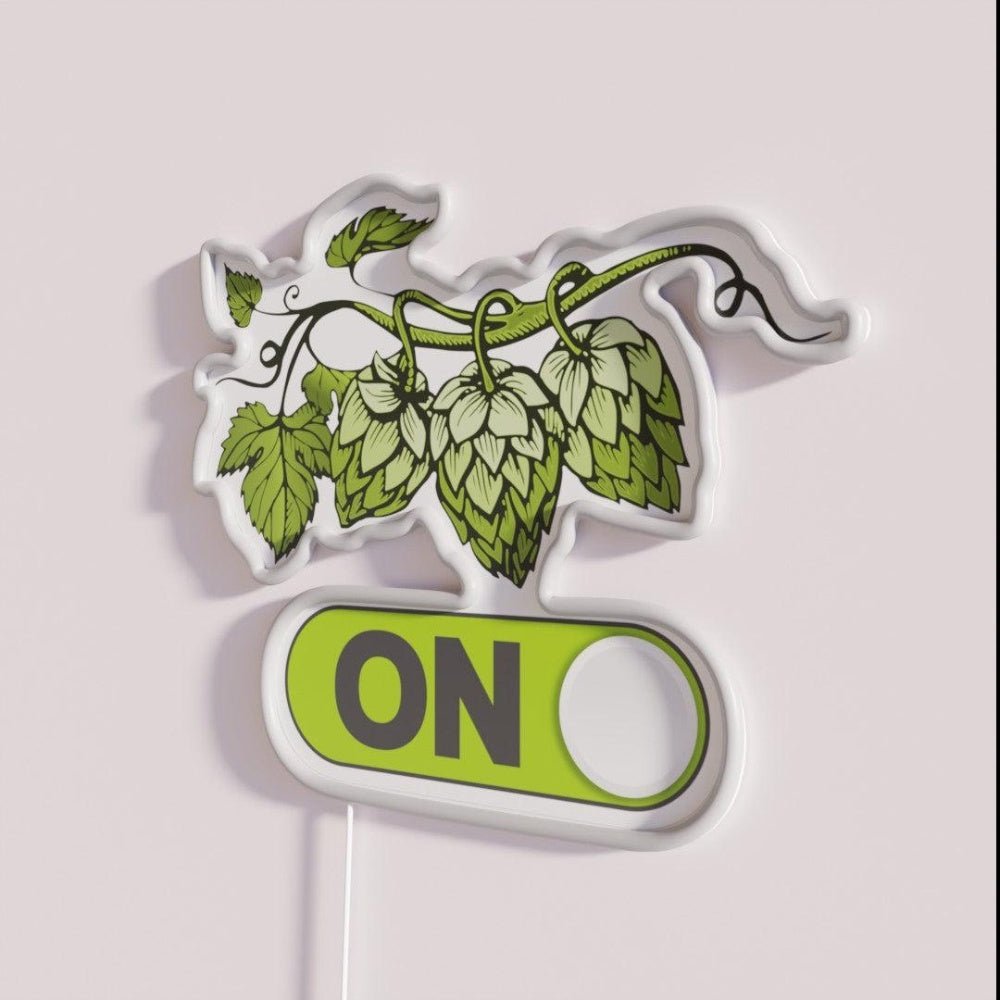Hop On Bring Some Hops And Letsbrew Rgb Led Neon Sign - Shineneon
