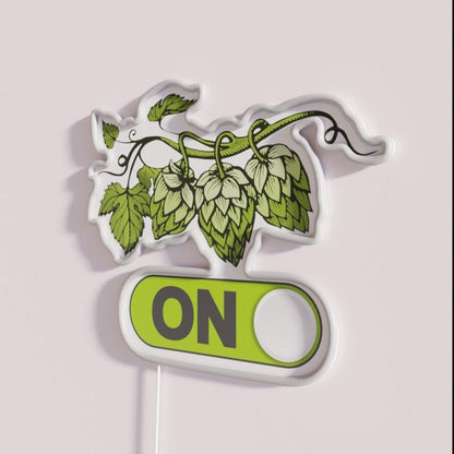 Hop On Bring Some Hops And Letsbrew Rgb Led Neon Sign - Shineneon