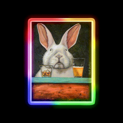 Hop Scotch Man Cave Bar Led Neon Sign Rgb Color - LED neon sign close-up detail