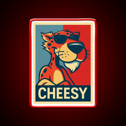 Hope Chester Cheetah Snack Food Led Neon Sign Rgb Color - Shineneon