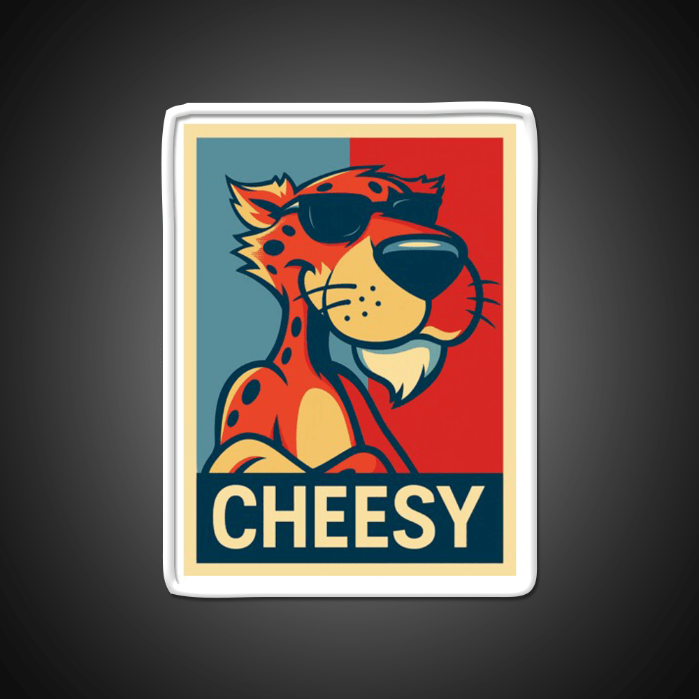 Hope Chester Cheetah Snack Food Led Neon Sign Rgb Color - Shineneon