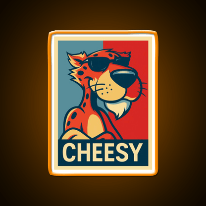 Hope Chester Cheetah Snack Food Led Neon Sign Rgb Color - Shineneon