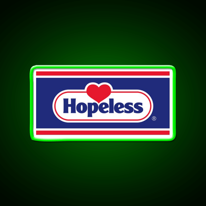 Hopeless Nihilistic Parody Of Snack Brand Logo Snack Food Led Neon Sign Rgb Color - Shineneon