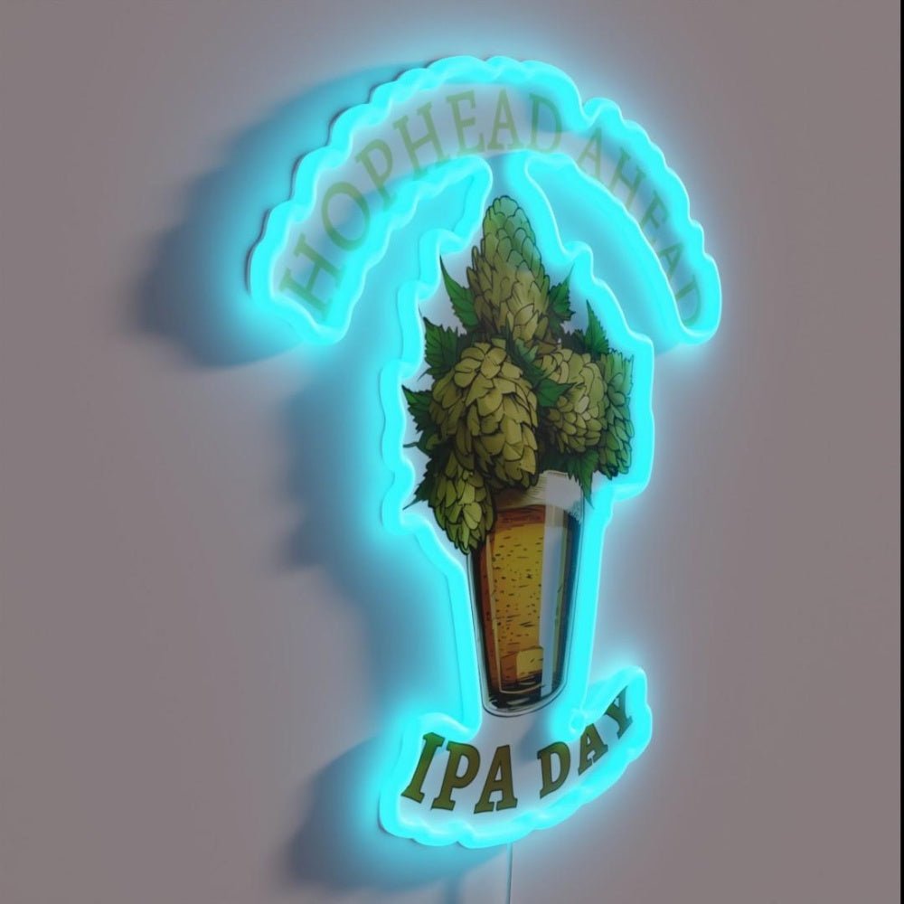 Hophead Ahead Beer Geek Ipa Day Rgb Led Neon Sign - Shineneon