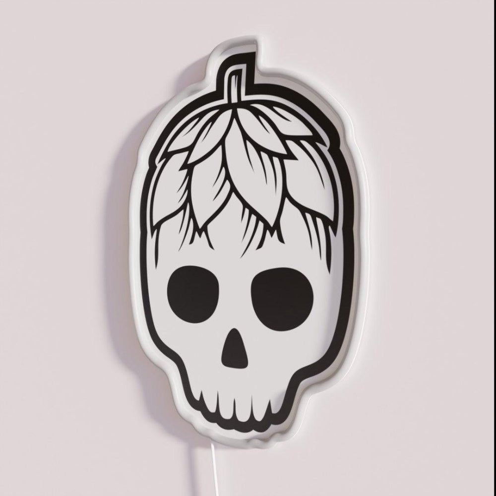 Hophead The Beer Loving Skull Rgb Led Neon Sign - Shineneon