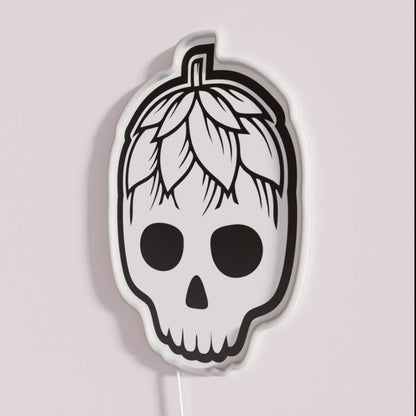 Hophead The Beer Loving Skull Rgb Led Neon Sign - Shineneon