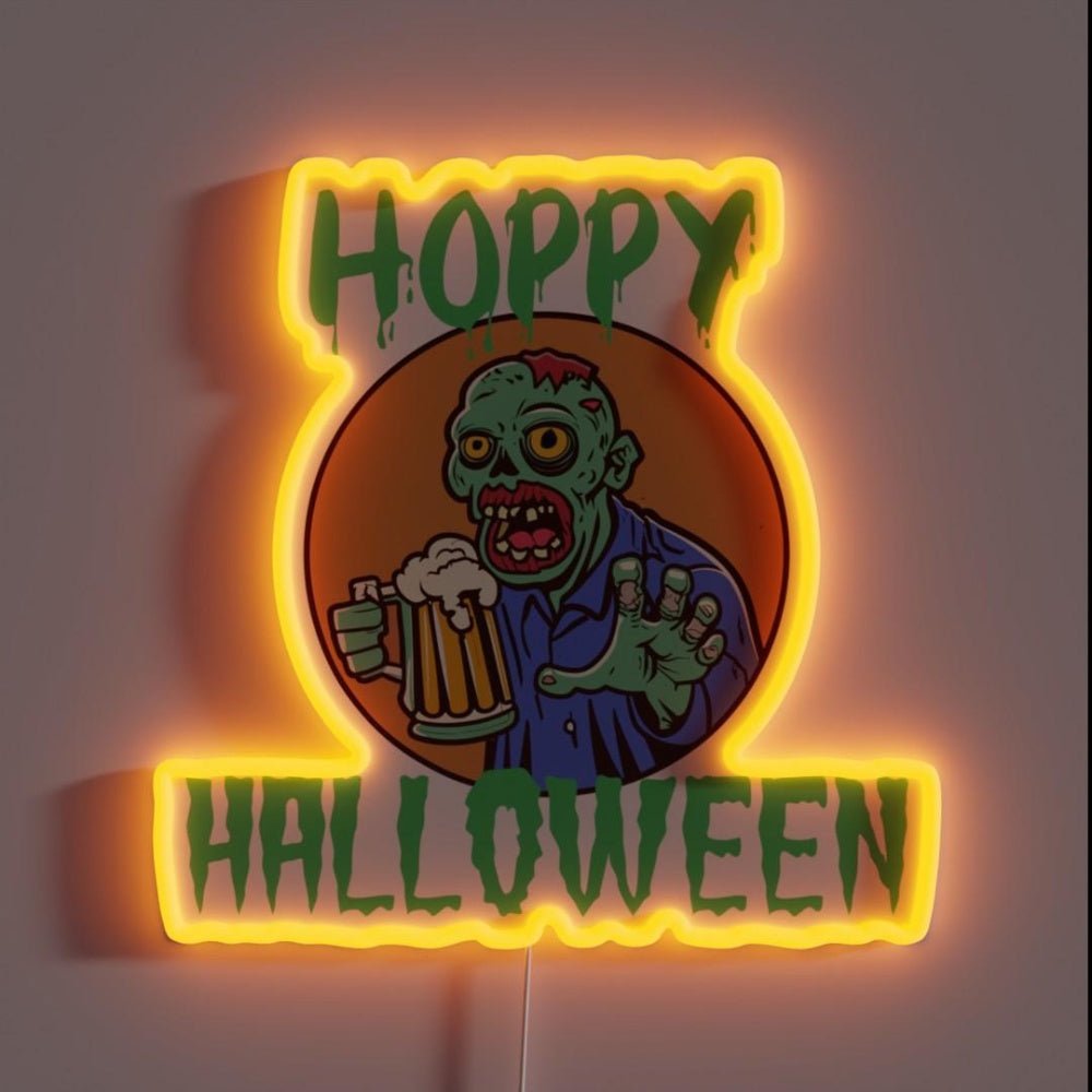 Hoppy Halloween Rgb Led Neon Sign - Shineneon